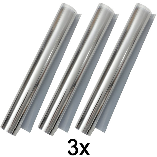 3x Samolepilna zrcalna folija (45 x 200 cm) | FOILBLISS